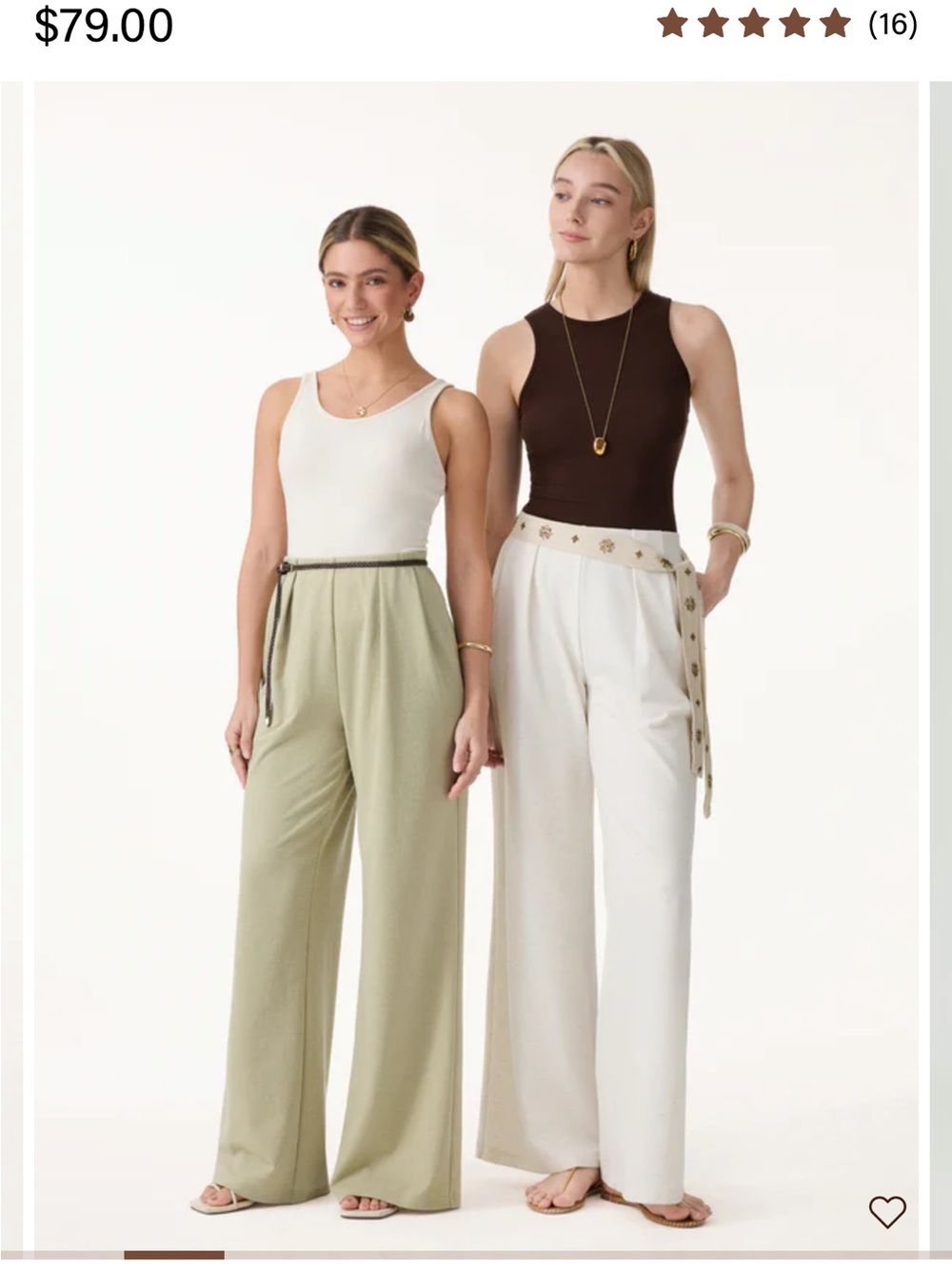OGL Wide-Leg Pull-On Pants